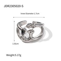 Simple Style Classic Style Solid Color 316 Stainless Steel  18K Gold Plated Rings In Bulk sku image 1