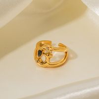 Simple Style Classic Style Solid Color 316 Stainless Steel  18K Gold Plated Rings In Bulk main image 3