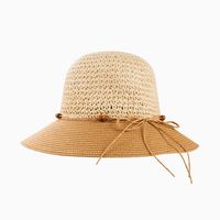 Women's Ethnic Style Classic Style Color Block Beaded Big Eaves Straw Hat main image 5