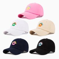 Women's Casual Sports Color Block Curved Eaves Baseball Cap main image 1