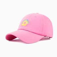 Women's Casual Sports Color Block Curved Eaves Baseball Cap sku image 4