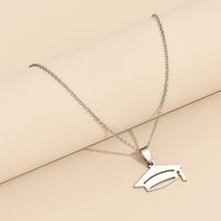 Wholesale Jewelry Simple Style Classic Style Solid Color Stainless Steel Alloy Gold Plated Plating Pendant Necklace main image 4