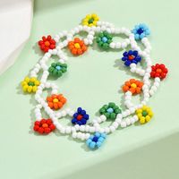 Einfacher Stil Klassischer Stil Blume Legierung Saatperle Perlen Frau Armbänder main image 3