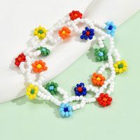 Simple Style Classic Style Flower Alloy Seed Bead Beaded Women's Bracelets main image 5