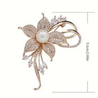 Simple Style Classic Style Solid Color Alloy Inlay Rhinestones Women's Brooches 1 Piece main image 4