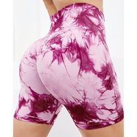 Simple Style Tie Dye Nylon Spandex Polyester Printing And Dyeing Dyeing Active Bottoms Skinny Pants Sweatpants main image 10