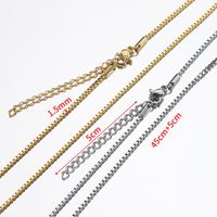 1 Piece 304 Stainless Steel Gold Plated Solid Color Chain main image 2