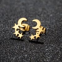 1 Pair Lady Modern Style Sweet Maple Leaf Solid Color Notes Polishing Plating 304 Stainless Steel 18K Gold Plated Ear Studs sku image 13