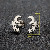 1 Pair Lady Modern Style Sweet Maple Leaf Solid Color Notes Polishing Plating 304 Stainless Steel 18K Gold Plated Ear Studs sku image 3