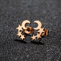 1 Pair Lady Modern Style Sweet Maple Leaf Solid Color Notes Polishing Plating 304 Stainless Steel 18K Gold Plated Ear Studs sku image 14