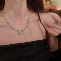 Elegante Forma De Corazón Perla De Imitación Aleación Con Cuentas Enchapado Embutido Diamantes De Imitación Perla Mujeres Collar Colgante sku image 60