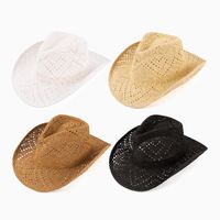 Women's Simple Style Classic Style Color Block Big Eaves Sun Hat Fedora Hat main image 2