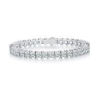 Lady Solid Color Sterling Silver Moissanite Tennis Bracelet In Bulk sku image 3