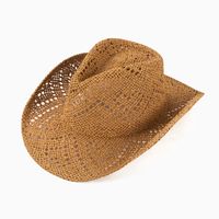 Women's Simple Style Classic Style Color Block Big Eaves Sun Hat Fedora Hat sku image 1