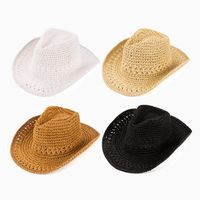 Women's Simple Style Classic Style Solid Color Big Eaves Sun Hat Fedora Hat main image 2