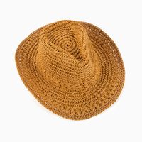 Femmes Style Simple Style Classique Couleur Unie Grand Avant-Toit Chapeau De Soleil Chapeau Fédora main image 4