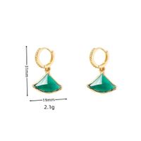 Copper Basic Plating Triangle Earrings main image 2