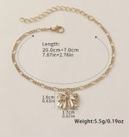 Simple Style Bow Knot Alloy Iron Wholesale Anklet main image 2