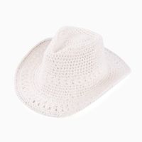 Women's Simple Style Classic Style Solid Color Big Eaves Sun Hat Fedora Hat sku image 2