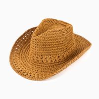 Women's Simple Style Classic Style Solid Color Big Eaves Sun Hat Fedora Hat sku image 1