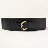 Elegant Glam Simple Style Solid Color Pu Leather Belt Buckle Women's Leather Belts main image 6