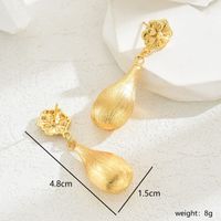 1 Pair Ethnic Style Shiny Star Heart Shape Flower Hollow Out Copper Zinc Alloy 18K Gold Plated Drop Earrings sku image 7