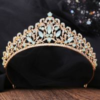 Bridal Crown Alloy Inlay Rhinestones Crown sku image 2