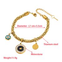 Casual Vacation Round Star 316 Stainless Steel  18K Gold Plated Rhinestones Bracelets In Bulk main image 2