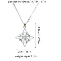 Simple Style Korean Style Solid Color Alloy Plating Hollow Out Silver Plated Women's Earrings Necklace main image 5