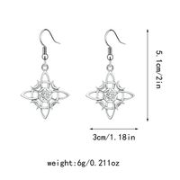 Simple Style Korean Style Solid Color Alloy Plating Hollow Out Silver Plated Women's Earrings Necklace main image 6