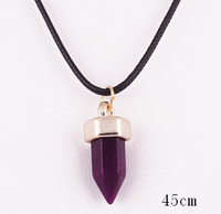 Wholesale Jewelry Basic Modern Style Classic Style Geometric Natural Stone Resin Pendant Necklace main image 2