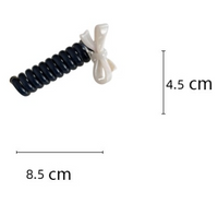 Women's Cute Bow Knot Spiral Resin Acetic Acid Sheets Hair Tie main image 2