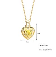 Simple Style Commute Heart Shape Sterling Silver Inlay Zircon Women's Bracelets Earrings Necklace main image 2