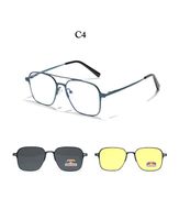 Simple Style Streetwear Solid Color Tac Square Full Frame Women's Sunglasses sku image 3