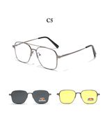 Simple Style Streetwear Solid Color Tac Square Full Frame Women's Sunglasses sku image 4