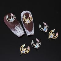 Simple Style Shiny Geometric Copper Nail Decoration Accessories 8 Pieces main image 4