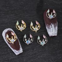 Simple Style Shiny Geometric Copper Nail Decoration Accessories 8 Pieces main image 6