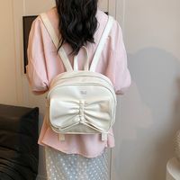 Medium Waterproof Solid Color Casual Shopping Women's Backpack main image 2