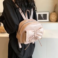 Medium Waterproof Solid Color Casual Shopping Women's Backpack main image 3