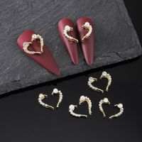 Sweet Simple Style Heart Shape Wings Zinc Alloy Nail Decoration Accessories A Pack Of 30 main image 8