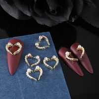 Sweet Simple Style Heart Shape Wings Zinc Alloy Nail Decoration Accessories A Pack Of 30 main image 6