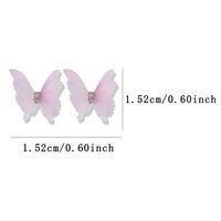 Princess Sweet Butterfly Copper Inlaid Zircon Nail Decoration Accessories A Pack Of 12 main image 2