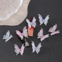 Prinzessin Süss Schmetterling Kupfer Eingelegter Zirkon Nagel Accessoires Eine Packung Mit 12 main image 9