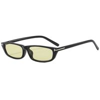 Décontractée Style Simple Bande Couleur Unie Léopard Ca Carré Plein Cadre Femmes De Lunettes De Soleil sku image 7