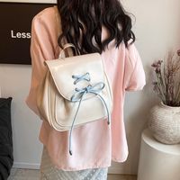 Medium Waterproof 13 Inch Solid Color Daily Shopping Women's Backpack main image 3