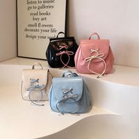 Moyen Étanche 13 Pouces Couleur Unie Du Quotidien Achats Sac À Dos Femme main image 1