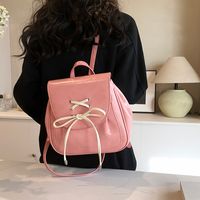 Medium Waterproof 13 Inch Solid Color Daily Shopping Women's Backpack sku image 1