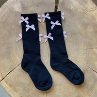 Women's Sweet Bow Knot Cotton Crew Socks A Pair sku image 11