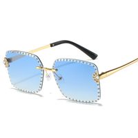 IG Style Gradient Color Diamond Women's Sunglasses sku image 6