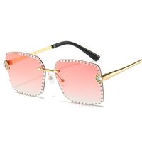 IG Style Gradient Color Diamond Women's Sunglasses sku image 7
